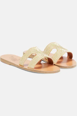 Ancient Greek Sandals Kentima striped sandals