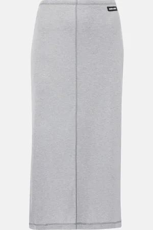Miu Miu Silk midi skirt