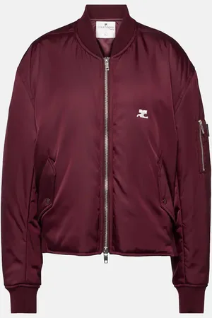 Courrèges Logo bomber jacket