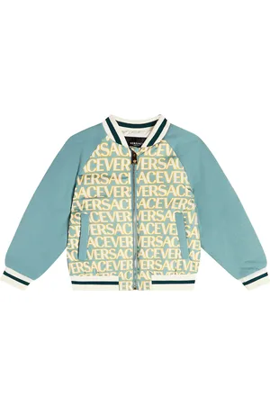 VERSACE Logo padded bomber jacket