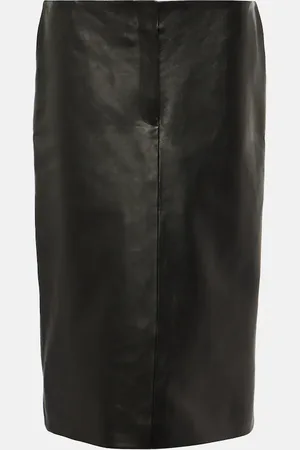 MAGDA BUTRYM Leather midi skirt