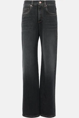 Brunello Cucinelli Mid-rise wide-leg jeans