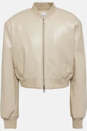 The Frankie Shop Micky faux leather bomber jacket