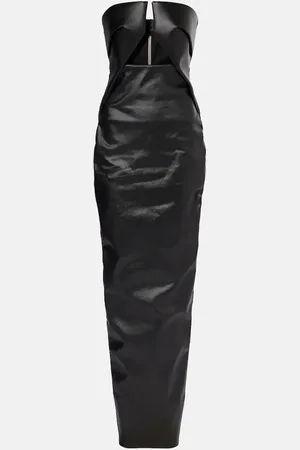 Rick Owens Prong cutout cotton-blend cocktail dress