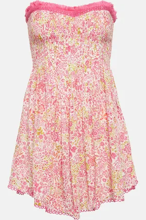 POUPETTE ST BARTH Claire floral strapless minidress