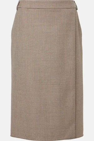 Stella McCartney Houndstooth wool pencil skirt