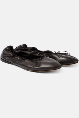The Row Awar leather ballet flats