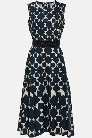Max Mara Notte printed poplin midi dress