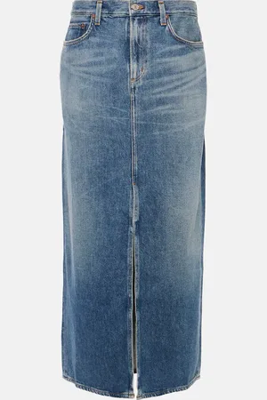 AGOLDE Leif denim maxi skirt