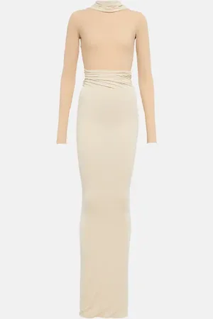 Maison Margiela Deconstructed jersey maxi dress