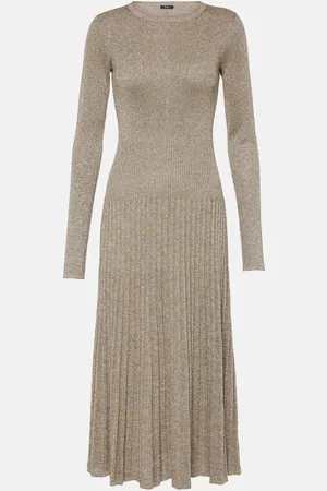 Joseph Pleated LurexÂ® midi dress