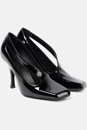 Khaite Eva 100 cutout patent leather pumps