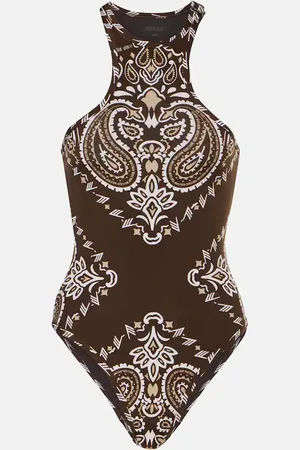The Attico Bandana printed swimsuit