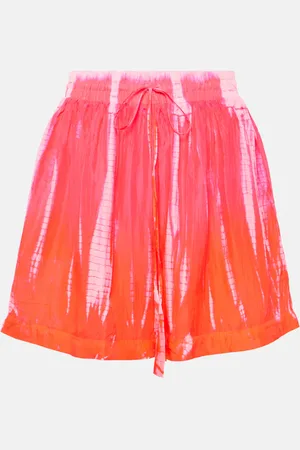 ANNA KOSTUROVA Printed silk shorts