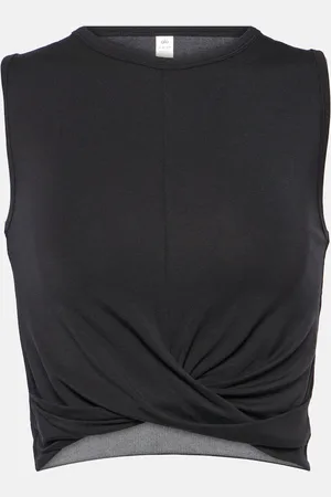 alo Cover draped jersey tank top