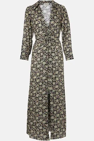 RIXO London Franchi floral cotton midi dress