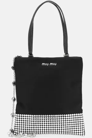 Miu Miu Crystal-embellished tote