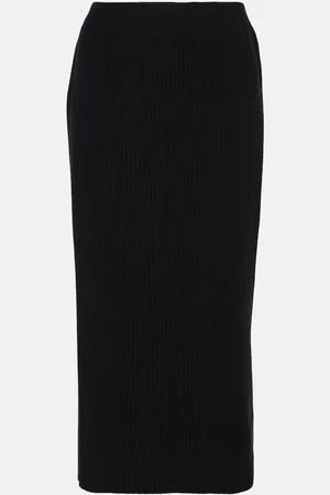 Brunello Cucinelli Wool, cashmere and silk midi skirt