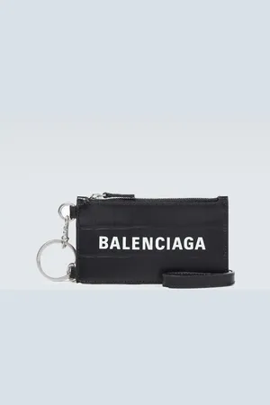Balenciaga Cash card case on keyring