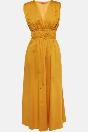 Altuzarra Fiona ruched cotton-blend midi dress
