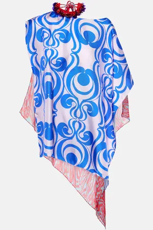 DRIES VAN NOTEN Embellished printed silk-blend blouse