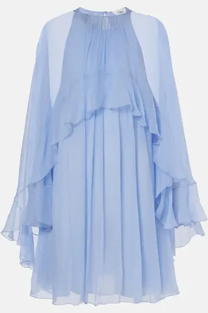 Chloé Ruffled silk minidress