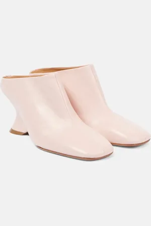 DRIES VAN NOTEN Glove 75 leather wedges