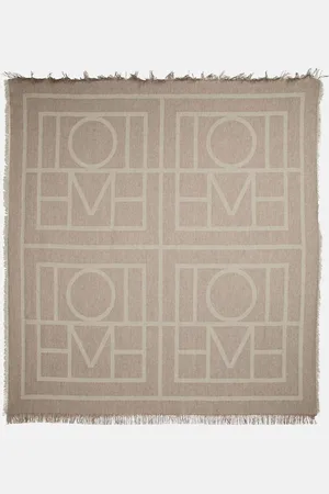 Totême Logo wool and cashmere scarf