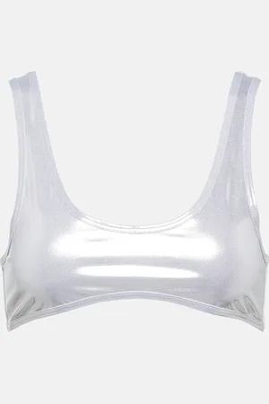 Reina Olga Coolio lamÃ© bikini top