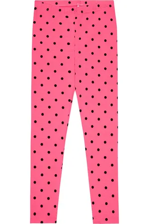 Mini Rodini Polka dotted cotton-blend leggings