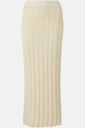 Khaite Claire silk and cashmere maxi skirt