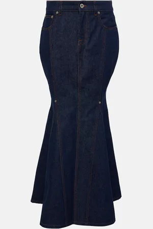 Jean Paul Gaultier High-rise cotton maxi skirt