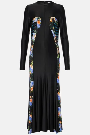 Paco rabanne Floral jersey maxi dress