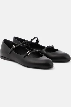 Max Mara Circus leather Mary Jane flats