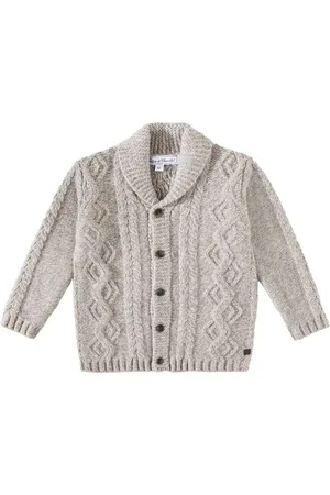Tartine Et Chocolat Aran wool cardigan