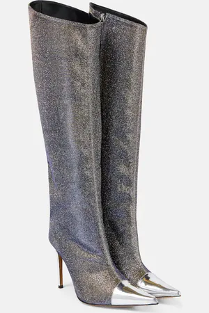 ALEXANDRE VAUTHIER Metallic knee-high boots