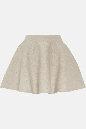 Alaïa Flared wool-blend miniskirt