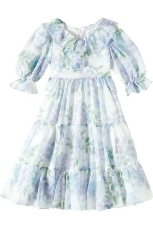 PATACHOU Party floral tulle tiered dress