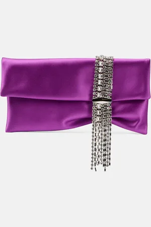 Jimmy Choo Zandra embellished satin clutch