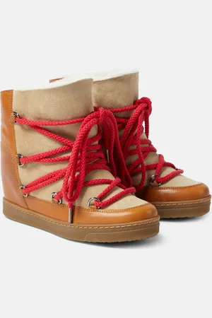 Isabel Marant Nowles leather snow boots