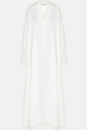 ASCENO Linen midi dress