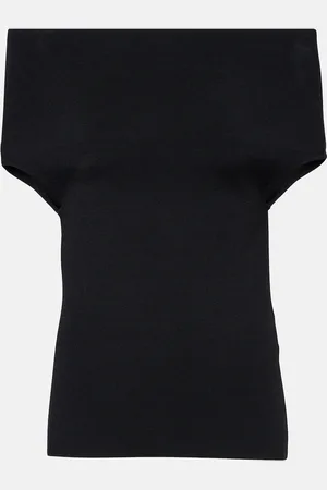 Totême Knitted off-shoulder top