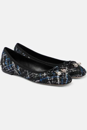 Jimmy Choo Elme tweed ballet flats