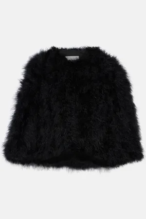 YVES SALOMON Faux fur cape