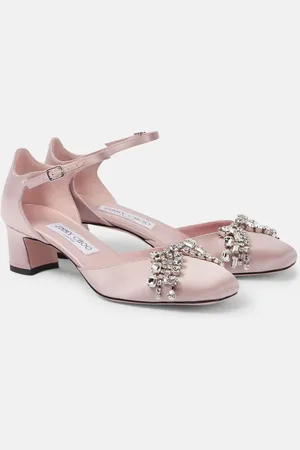 Jimmy Choo Verity 45 embellished satin pumps