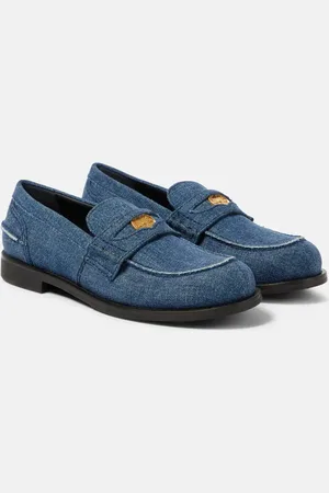 Miu Miu Logo denim loafers