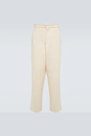 Ermenegildo Zegna Straight cotton bouclÃ© pants