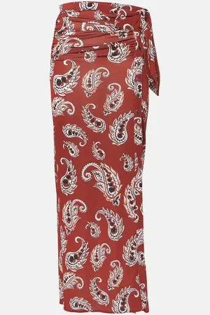 Paco rabanne Paisley jersey maxi skirt