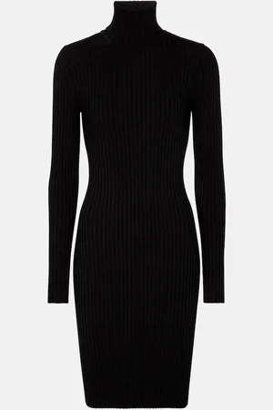 Wolford Ribbed-knit wool and cotton minidress