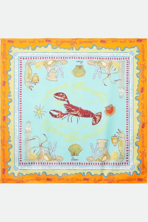 ALÉMAIS Surrealist silk scarf